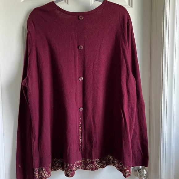 J. Jill Sweater - Maroon - Size XL - Picture 7 of 9